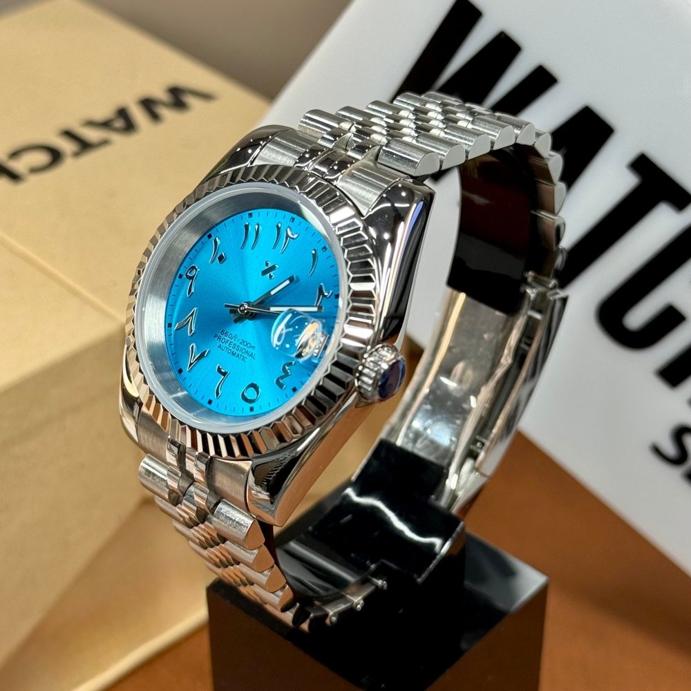 CLASSIC | Ice Blue Arab Dial NH35 - WATCH MODS
