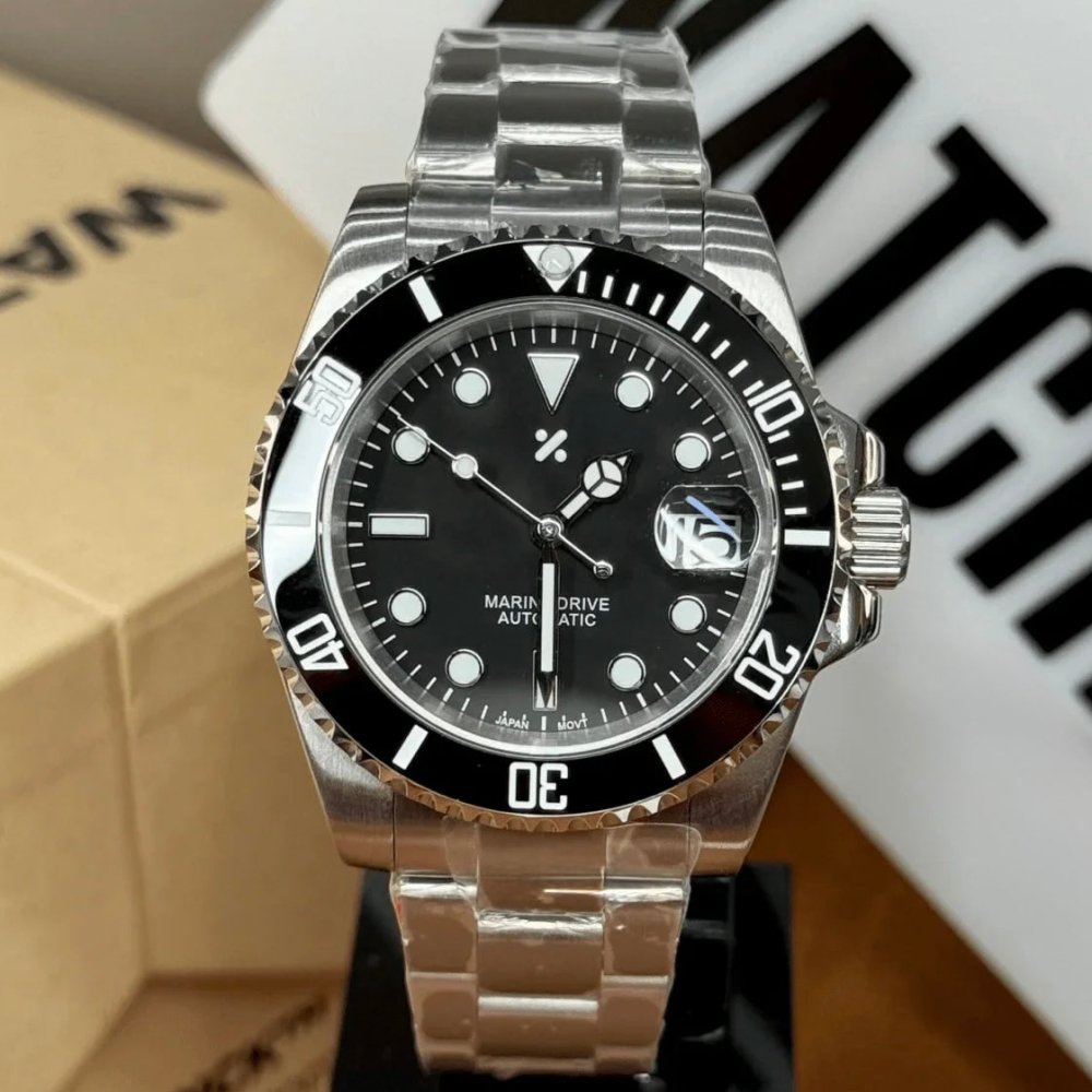 DIVEMOD | Black Marine Dial NH35 - WATCH MODS