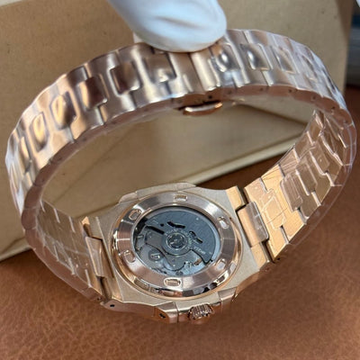 NAUTIKO | Rose Gold Blue NH35 - WATCH MODS